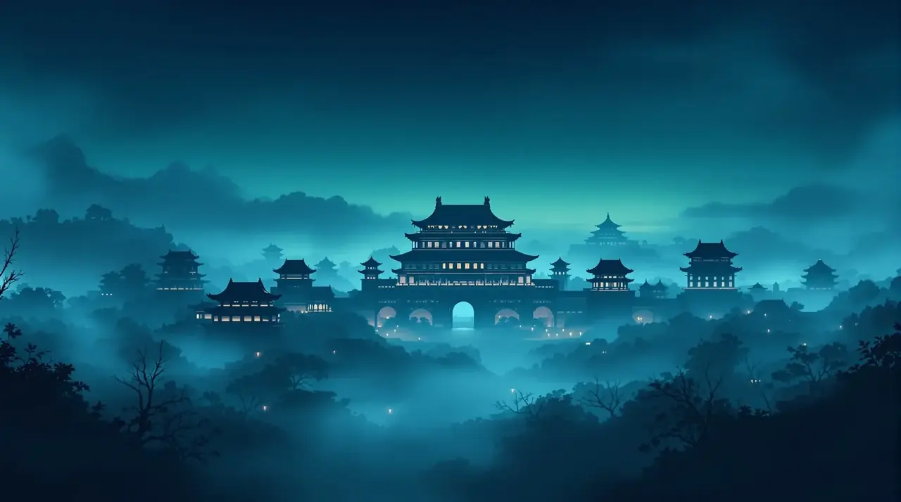 短剧《长安月照归人》首屏海报，国风古装短剧推荐